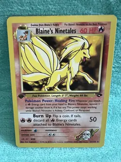 Pokemon Blaine's Ninetales Gym Challenge 1st Edition Rare 21/132 - Image 2