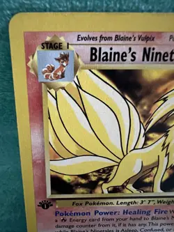 Pokemon Blaine's Ninetales Gym Challenge 1st Edition Rare 21/132 - Image 3