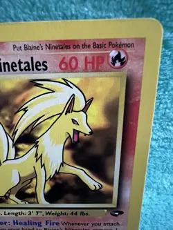 Pokemon Blaine's Ninetales Gym Challenge 1st Edition Rare 21/132 - Image 4