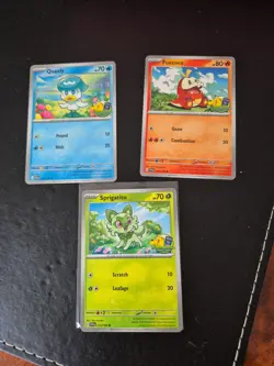 Sprigatito Fuecoco Quaxly Beginners Session Stamped Promo Asia Exclusive Pokemon - Image 1