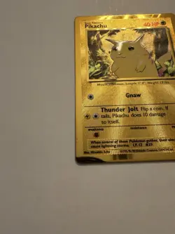 Pokemon TCG Pikachu 058/102 40HP Holo Metal Promo Miscellaneous Set English - Image 4