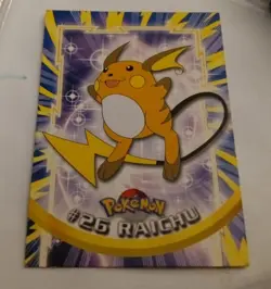 Topps Pokemon- # 26 Raichu- 1999-TV Animated MINT - Image 1