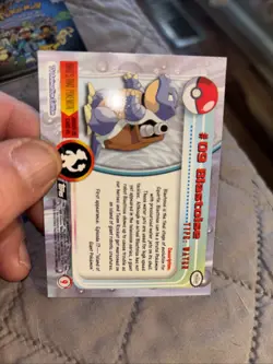 Pokemon Topps Blastoise #09 1999 Topps TV Animation Edition Non Holo #troy - Image 3