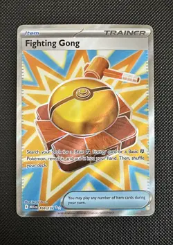 Pokemon TCG - Ultra Rare Fighting Gong 168/132 - Mega Evolution Base Set - MINT - Image 1