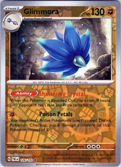 Pokemon SV Paldea Evolved REVERSE HOLO Glimmora 126/193 - Near Mint (NM) - Image 1
