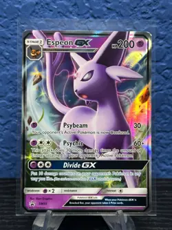 Pokemon TCG Espeon GX SM35 Sun And Moon Black Star Promo - Image 1