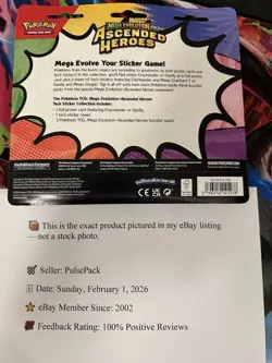 Pokemon Ascended Heroes Tech Sticker Collection feat. Gastly, New, Sealed - Image 2