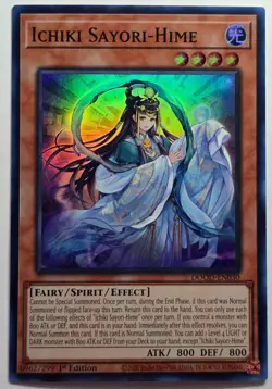 Yugioh Ichiki Sayori-Hime DOOD-EN030 Super Rare 1st Edition - Image 1