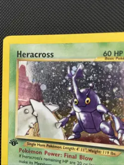 Heracross 6/111 Neo Genesis Holo 1st Edition Rare - Pokemon Card 2000 MP - Image 2