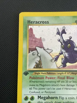 Heracross 6/111 Neo Genesis Holo 1st Edition Rare - Pokemon Card 2000 MP - Image 4