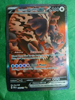 Pokemon TCG Bloodmoon Ursaluna EX Prismatic Evolutions Card 168/131 NM Condition - Image 1