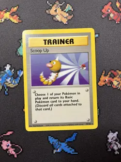Pokemon Scoop Up 78/102 Base Set Trainer Card - LP - Image 1