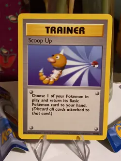 Pokemon TCG Scoop Up Base Set Regular Rare Card 78/102 LP - Image 1
