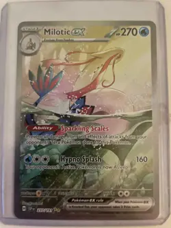Pokemon Card Milotic ex 237/191 SIR Surging Sparks Secret Rare FA EX 2024 - Image 1