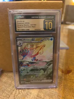 Pokemon 2024 Milotic EX SIR 237/191 Surging Sparks CGC Pristine 10 - Image 1