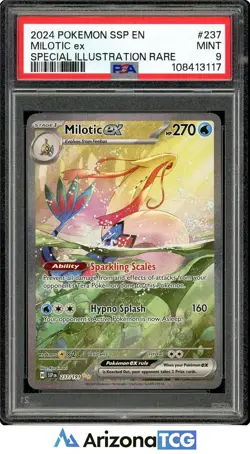 Pokemon 2024 Milotic ex 237/191 Special Illustration Rare Surging Sparks PSA 9 - Image 1