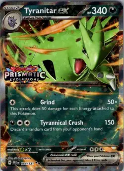 Tyranitar ex (Prismatic Evolutions Stamp) Double Rare Miscellaneous Cards & Prod - Image 1