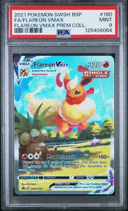 Flareon VMAX SWSH180 SWSH: Sword & Shield Promo Cards Holo PSA 9 - Image 1