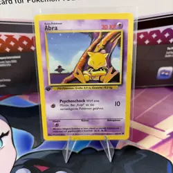Abra 43/102 1st Edition Base Set German Pokemon Card TCG Near Mint - Image 3