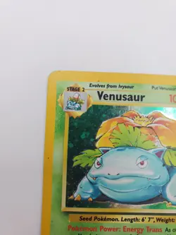 Pokemon TCG Venusaur Holo Card 18/130 Base Set 2 - damaged - Image 3