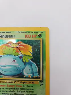 Pokemon TCG Venusaur Holo Card 18/130 Base Set 2 - damaged - Image 4