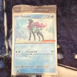 Pokemon Suicune Promo Card GameStop Exclusive 026/094 Aurora Basic Crystal Fall - Image 1