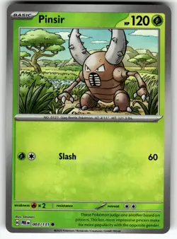 Pinsir (Poke Ball Pattern) 003/131 SV: Prismatic Evolutions NM Pokemon Card TCG - Image 1