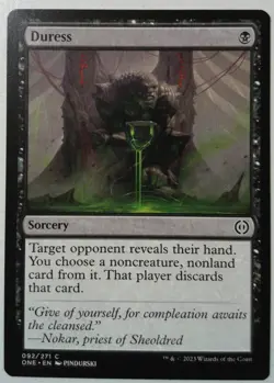 Duress *PLAYSET* Magic MtG x4 Phyrexia All Will Be One - Image 1