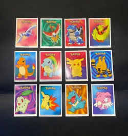 Pokemon Dunkin Boomer Sticker BubbleGum 2001 Vintage You Choose - Image 1