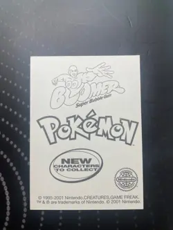 Pokemon Dunkin Boomer Sticker BubbleGum 2001 Vintage You Choose - Image 3