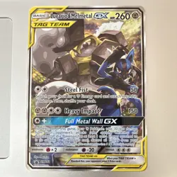 Pokemon Lucario & Melmetal GX TAG TEAM Promo Holo SM192 Basic 260 HP SM - Image 1