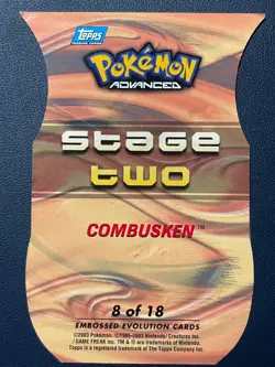 1x Pokemon Advanced Topps Combusken 8 Of 18 Die Cut MP free shipping - Image 2