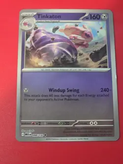 Pokemon TCG * Mega Evolution * 98/132 Tinkaton REVERSE HOLO UNCOMMON - Image 1