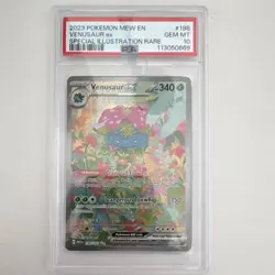2023 POKEMON MEW EN-151 SPECIAL ILUSTRATION RARE #198 VENUSAUR EX PSA 10 - Image 1