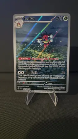 Ledian Pokemon Stellar Crown 144/142 Full Art Illustration Rare NM - Image 1