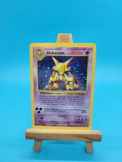 Pokemon TCG Alakazam Base Set Holo Rare Unlimited 1/102 1999 - Image 1