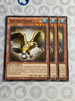 3x Graydle Eagle - DOCS-EN035 - Common (NM) - Yugioh Playset - Image 1