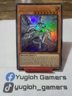 Yu-Gi-Oh Blue Eyes Abyss Dragon MAMA 1st Edition Ultra Rare Light Played - Image 1