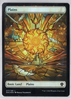1x Plains #277 *Stained Glass Showcase Foil* - Dominaria United - Near Mint - Image 1