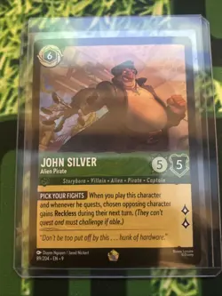 Disney Lorcana TCG the First Chapter John Silver Alien Pirate Foil Card 82/204 - Image 1