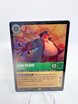 Disney Lorcana TCG the First Chapter John Silver Alien Pirate Foil Card 82/204 - Image 1