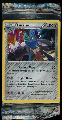 Pokemon Lucario 63/124 w/ Bisharp 64/114 & Zoroark 91/162 Sealed Promo Pack NM - Image 1