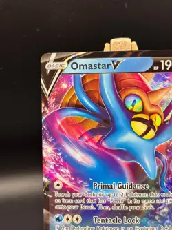 Omastar V 035/195 Silver Tempest Ultra Rare Holo Pokemon TCG Card NM Foil 035/19 - Image 2