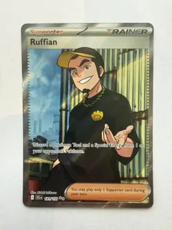 Ruffian 181/159 Journey Together Ultra Rare Support Trainer Pokemon Card - Image 1