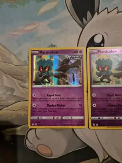 Pokemon Card Marshadow 080/203 Evolving Skies Holo Rare & Reverse Bundle Set - Image 2