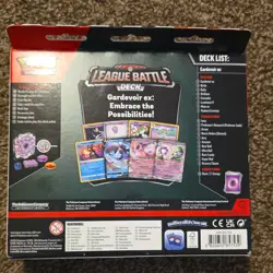 Pokemon TCG League Battle Deck Gardevoir ex Foil Cards Deck Box Damage Dice - Image 2