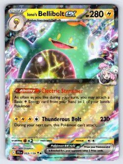Iono's Bellibolt ex 053/159 Journey Together Pokemon Card TCG Ultra Rare - Nm - Image 1