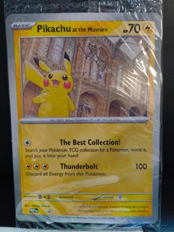 SEALED Pikachu at the Museum | Natural History Museum Promo Card | UK Exclusive - Image 2