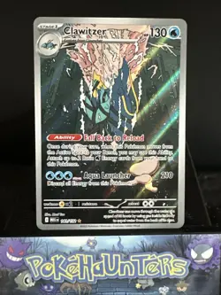 Pokemon Card Clawitzer 141/132 Mega Evolution Illustration Rare Near Mint - Image 1