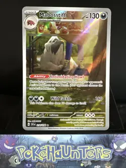 Pokemon Card Mabosstiff 218/198 Scarlet & Violet Base Set Illustration Rare NM - Image 1